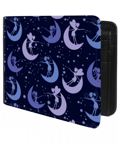 Unique Desige Pattern - Fairy Lady and Moon, Slim Front Pocket Wallet Billfold RFID Blocking $9.38 Wallets