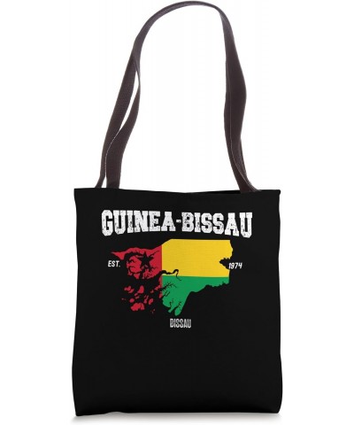 Guinea-Bissau Flag and Map, National Flag Tote Bag $12.31 Totes