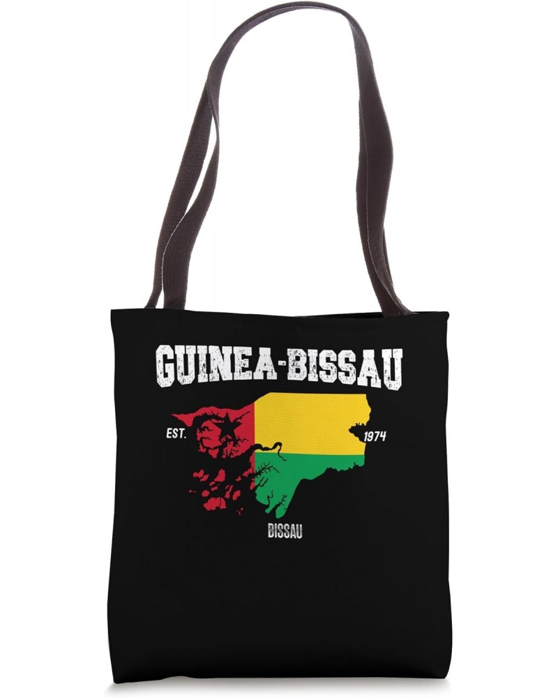 Guinea-Bissau Flag and Map, National Flag Tote Bag $12.31 Totes