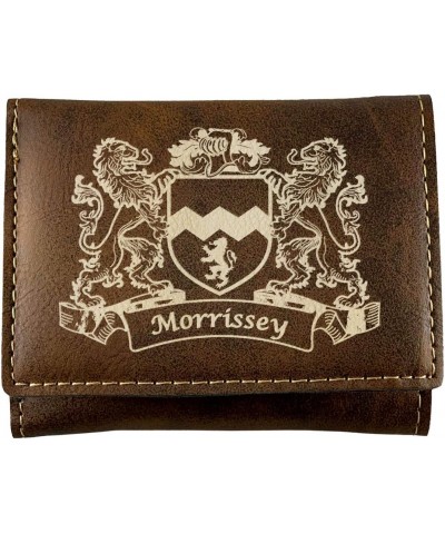 Morrissey Irish Coat of Arms Rustic Leather Wallet $13.18 Wallets