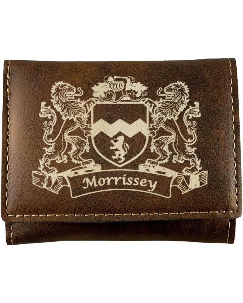 Morrissey Irish Coat of Arms Rustic Leather Wallet $13.18 Wallets