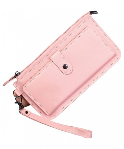 Fashion Multi Card Purse For Women - Foldable Wallet With Zipper - Credit Card Coin Purse - Women's Fashion Purse Pink 7.87x4...