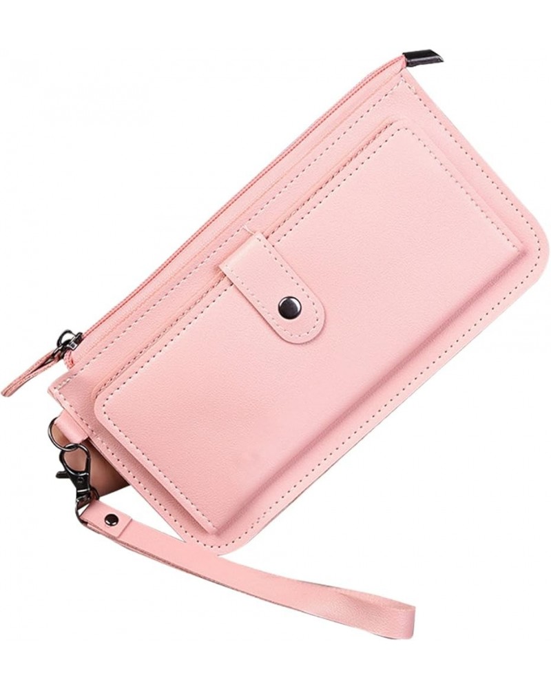 Fashion Multi Card Purse For Women - Foldable Wallet With Zipper - Credit Card Coin Purse - Women's Fashion Purse Pink 7.87x4...