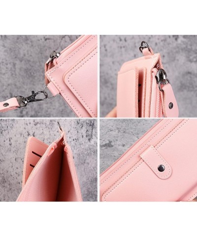 Fashion Multi Card Purse For Women - Foldable Wallet With Zipper - Credit Card Coin Purse - Women's Fashion Purse Pink 7.87x4...