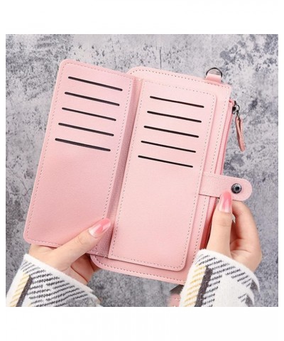 Fashion Multi Card Purse For Women - Foldable Wallet With Zipper - Credit Card Coin Purse - Women's Fashion Purse Pink 7.87x4...