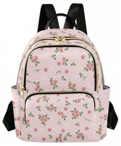 Rose Pink Casual Fashion Polyester Travel Rucksack Shoulder Bag Color Small $19.97 Backpacks