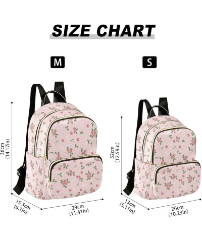 Rose Pink Casual Fashion Polyester Travel Rucksack Shoulder Bag Color Small $19.97 Backpacks