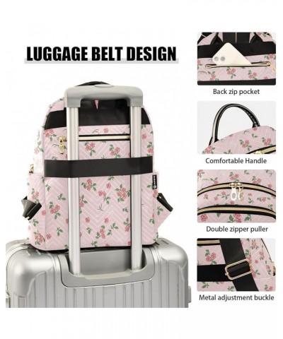 Rose Pink Casual Fashion Polyester Travel Rucksack Shoulder Bag Color Small $19.97 Backpacks