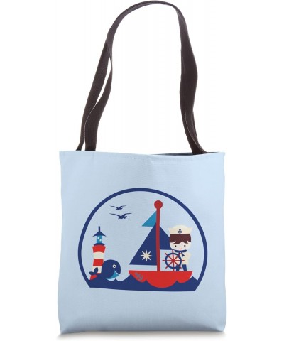 Boater Boy Girl Nautical Kids Boat Captain Tote Bag $13.91 Totes