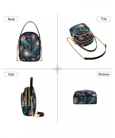 Jellyfish Small Crossbody Bags for Women Cell Phone Shoulder Purse Handbags Wallet 21216307 $12.69 Crossbody Bags