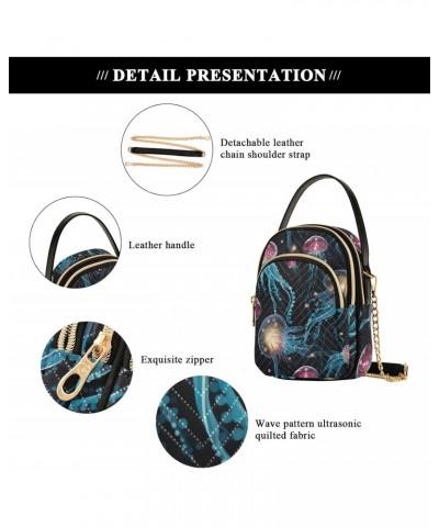 Jellyfish Small Crossbody Bags for Women Cell Phone Shoulder Purse Handbags Wallet 21216307 $12.69 Crossbody Bags