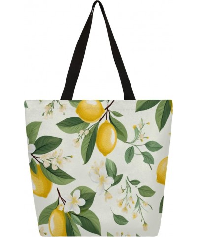 Casual Canvas Handbag with Exquisite Fruit Prints - A Unique Accessory $12.18 Totes