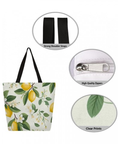 Casual Canvas Handbag with Exquisite Fruit Prints - A Unique Accessory $12.18 Totes