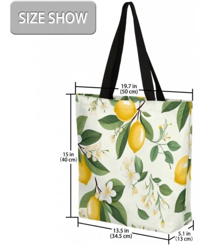 Casual Canvas Handbag with Exquisite Fruit Prints - A Unique Accessory $12.18 Totes