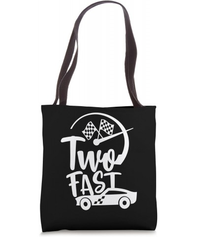 Two Fast Birthday Boy 2 Two Race Car 2nd Birthday Racing Car Tote Bag $12.64 Totes