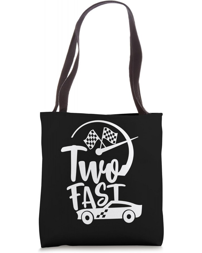 Two Fast Birthday Boy 2 Two Race Car 2nd Birthday Racing Car Tote Bag $12.64 Totes