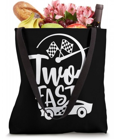 Two Fast Birthday Boy 2 Two Race Car 2nd Birthday Racing Car Tote Bag $12.64 Totes