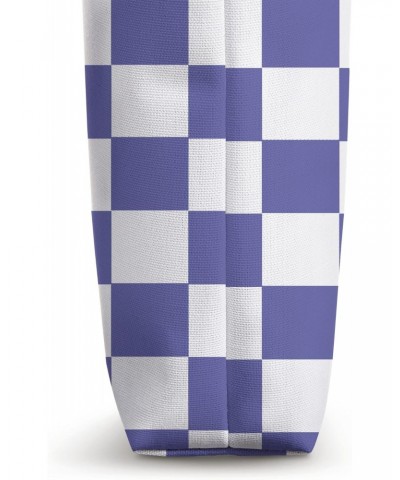 Very Peri Checker Pattern Purple Checkerboard Trendy Check Tote Bag $14.99 Totes