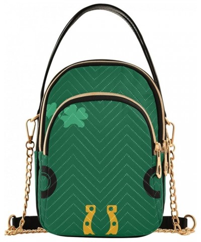 Colorful Wildflowers Quilted Crossbody Bags Crossbody Phone Case Luck Truck Shamrocks St Patricks $11.47 Shoulder Bags