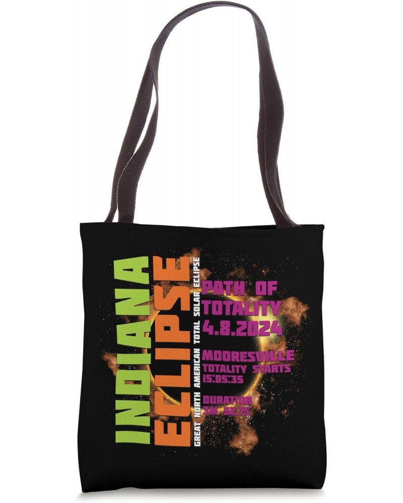 Mooresville Indiana 2024 Total Solar Eclipse Souvenir Tote Bag $15.92 Totes