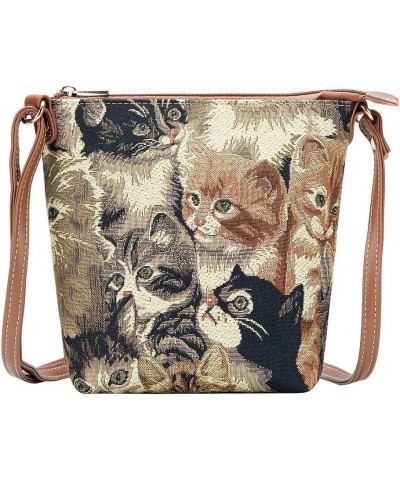 Tapestry Cross-body Satchel Bag/Lightweight Purse Cat $14.50 Satchels