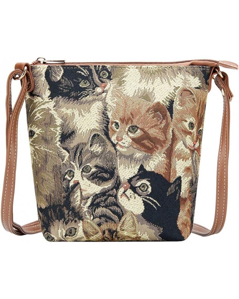 Tapestry Cross-body Satchel Bag/Lightweight Purse Cat $14.50 Satchels