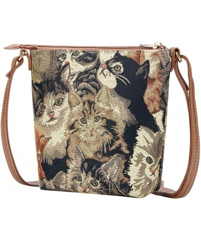 Tapestry Cross-body Satchel Bag/Lightweight Purse Cat $14.50 Satchels