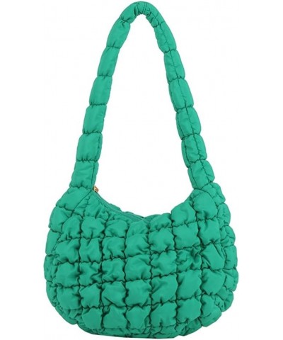 Women Quilted Puffer Tote Bag Lightweight Padded Tote Bag Cute Puffy Crossbody Bag Bubble Hobo Bag Cloud Shoulder Bag Green $...