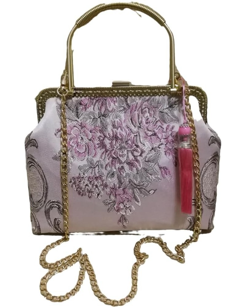 Pink Flowers Palace Wedding Chain Women Shoulder Crossbody Bag Vintage Lock Shell Hand Bags Women's Handbags Women Bag 4 $25....