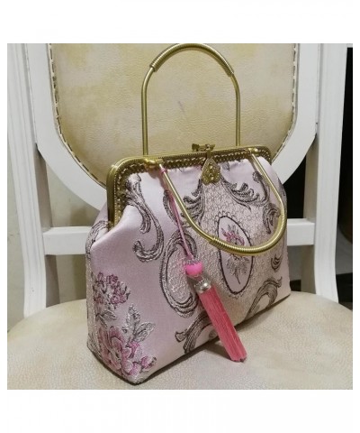 Pink Flowers Palace Wedding Chain Women Shoulder Crossbody Bag Vintage Lock Shell Hand Bags Women's Handbags Women Bag 4 $25....