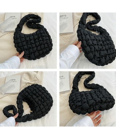 Women Quilted Puffer Tote Bag Lightweight Padded Tote Bag Cute Puffy Crossbody Bag Bubble Hobo Bag Cloud Shoulder Bag Green $...