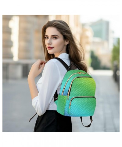 Women Backpack Glitter Rainbow Gradient Durable Travel Backpack Lightweight Handbag Lady Purse Roomy Double Zipper Weekend Ba...