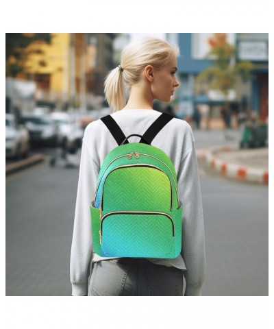 Women Backpack Glitter Rainbow Gradient Durable Travel Backpack Lightweight Handbag Lady Purse Roomy Double Zipper Weekend Ba...