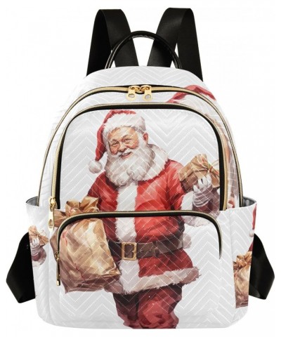 Christmas Gift Santa Backpack for Women Lightweight Shoulder Bag Travel Purse Casual Daypack Small Backpacks for Outdoor Ladi...