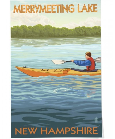 24x36 Inch Giclee Print, Merrymeeting Lake, New Hampshire, Kayak Scene $21.00 Totes