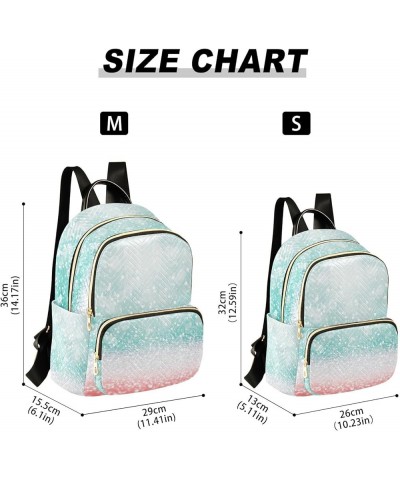 Women Backpack Glitter Blue Pink Durable Travel Backpack Lightweight Handbag Lady Purse Roomy Double Zipper Weekend Bag for E...