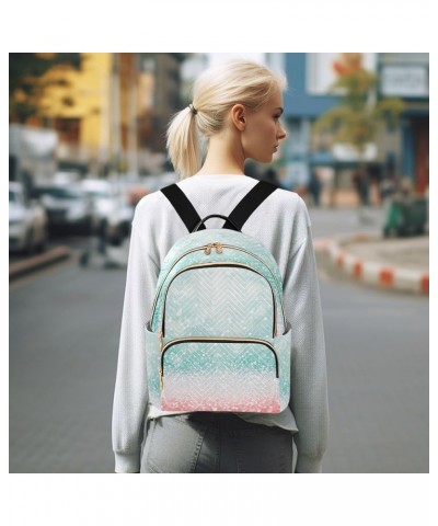 Women Backpack Glitter Blue Pink Durable Travel Backpack Lightweight Handbag Lady Purse Roomy Double Zipper Weekend Bag for E...