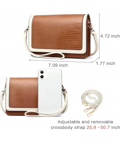 Crossbody Bags for Women Small Cell Phone Shoulder Bag Wristlet Wallet Clutch Purse Lizard Grain $17.81 Crossbody Bags