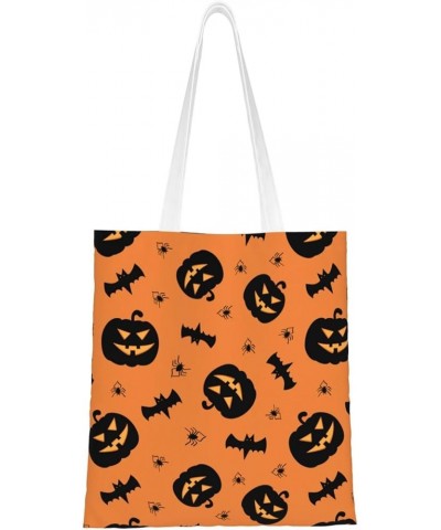 Halloween Pumpkins Single Shoulder Fashion Canvas Tote Shopping Bags Handbags For Men And Women Halloween Pumpkins9 $10.33 Totes