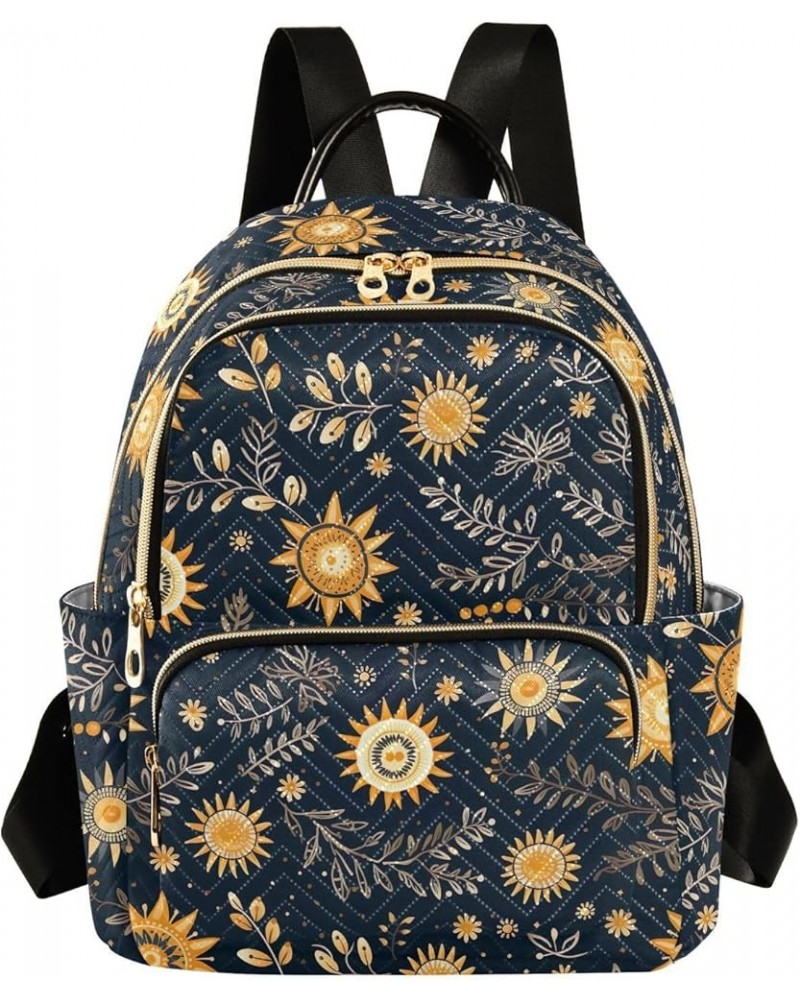 Sun Moon Boho Mandala Backpack Purse for Women Small Travel Bag Fashion Daypack M 202a5037 M(11.4"x6.1"x14.17") 202a5037 $19....