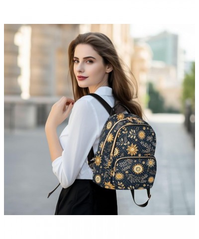 Sun Moon Boho Mandala Backpack Purse for Women Small Travel Bag Fashion Daypack M 202a5037 M(11.4"x6.1"x14.17") 202a5037 $19....