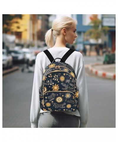 Sun Moon Boho Mandala Backpack Purse for Women Small Travel Bag Fashion Daypack M 202a5037 M(11.4"x6.1"x14.17") 202a5037 $19....