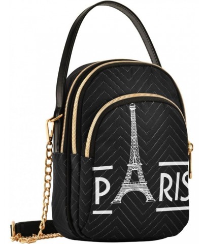 Cell Phone Purse Eiffel Tower Paris Crossbody Handbag Durable Shoulder Bag Sturdy Travel Pouch Compact Chic Bag for Women Eve...