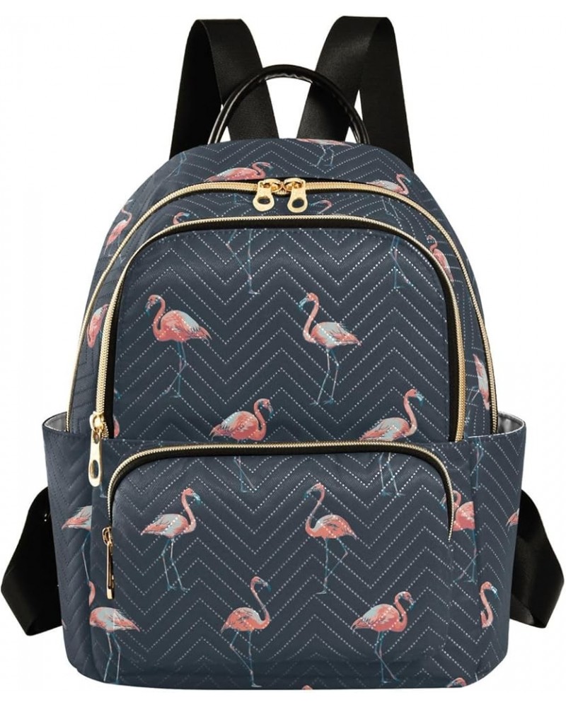 Vintage Flamingo Women's Backpack Purse Causal Daypack Work Travel College Business Trip Bag Shoulder Bag Medium $14.39 Backp...