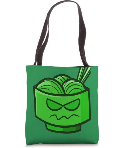 Ramen Scary Food Fun Japanese Green Face Monster Halloween Tote Bag $13.77 Totes