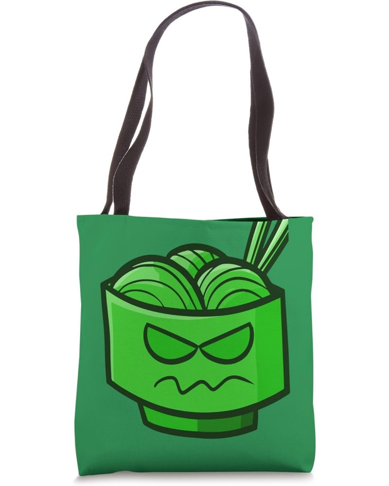 Ramen Scary Food Fun Japanese Green Face Monster Halloween Tote Bag $13.77 Totes