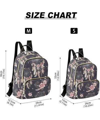 Watercolor Ethnic Boho Floral Casual Fashion Polyester Travel Rucksack Shoulder Bag Color Small $18.86 Backpacks