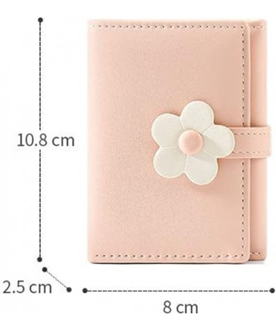 Small Cute Trifold Wallet 3D Flower Slim Women Credit Card Case Holder with ID/Photo Window for Women Girls (Black) Green $9....