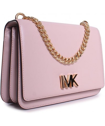 Michael Mott Leather Large Chain Swag Shoulder Bag Soft Pink $41.54 Shoulder Bags