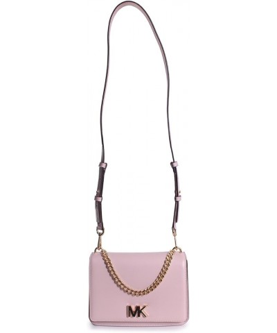 Michael Mott Leather Large Chain Swag Shoulder Bag Soft Pink $41.54 Shoulder Bags